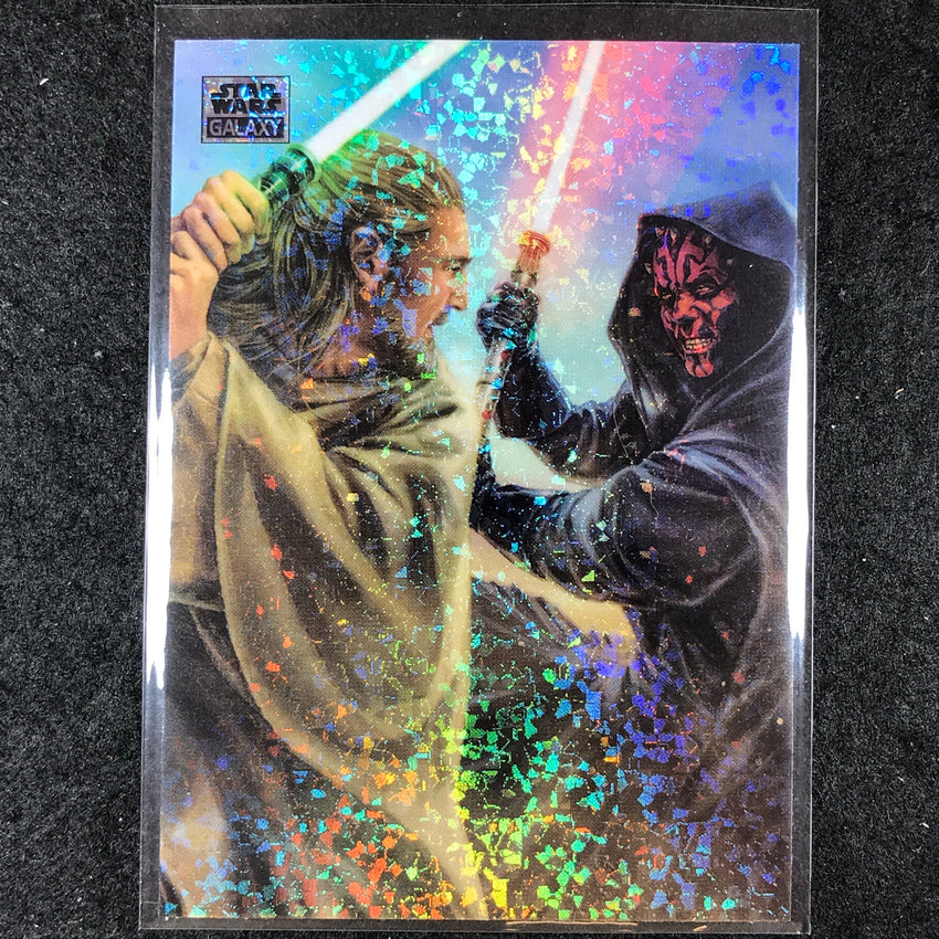 2024 Star Wars Chrome Galaxy WARRIORS OF THE FORCE Mini Diamond Refractor #1