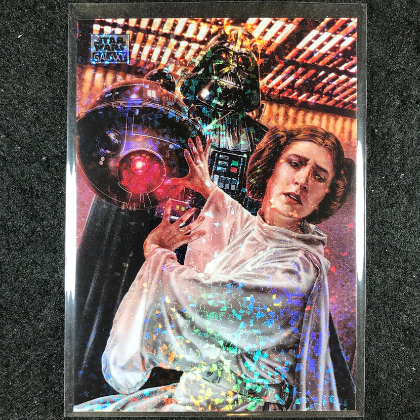 2024 Star Wars Chrome Galaxy DARTH VADER AND PRINCESS LEIA Mini Diamond #2