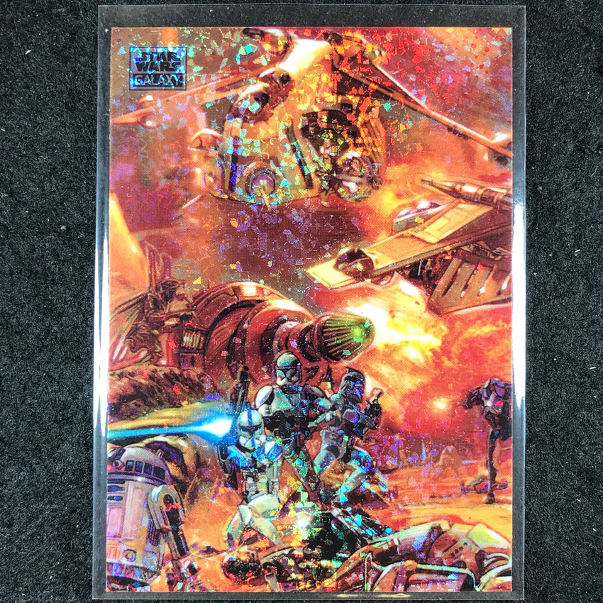 2024 Star Wars Chrome Galaxy IN THE HEAT OF BATTLE Mini Diamond Refractor #6