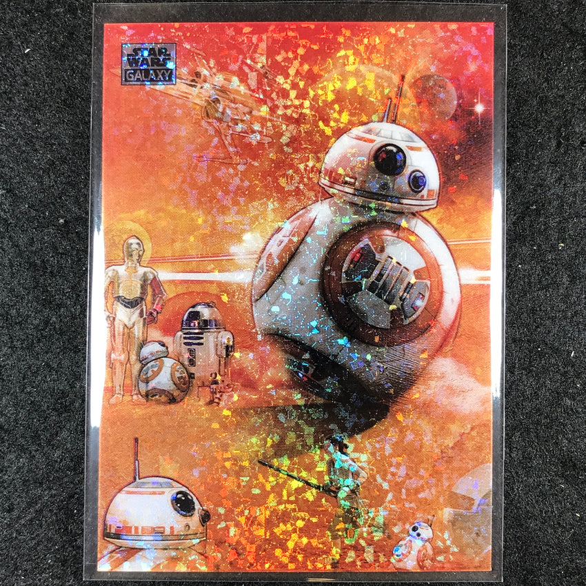 2024 Star Wars Chrome Galaxy ADVENTURES OF BB-8 Base Mini Diamond Refractor #16