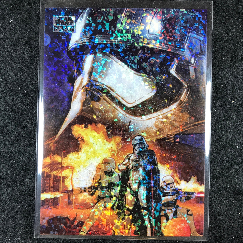 2024 Star Wars Chrome Galaxy THE FORCE AWAKENS Base Mini Diamond Refractor #17