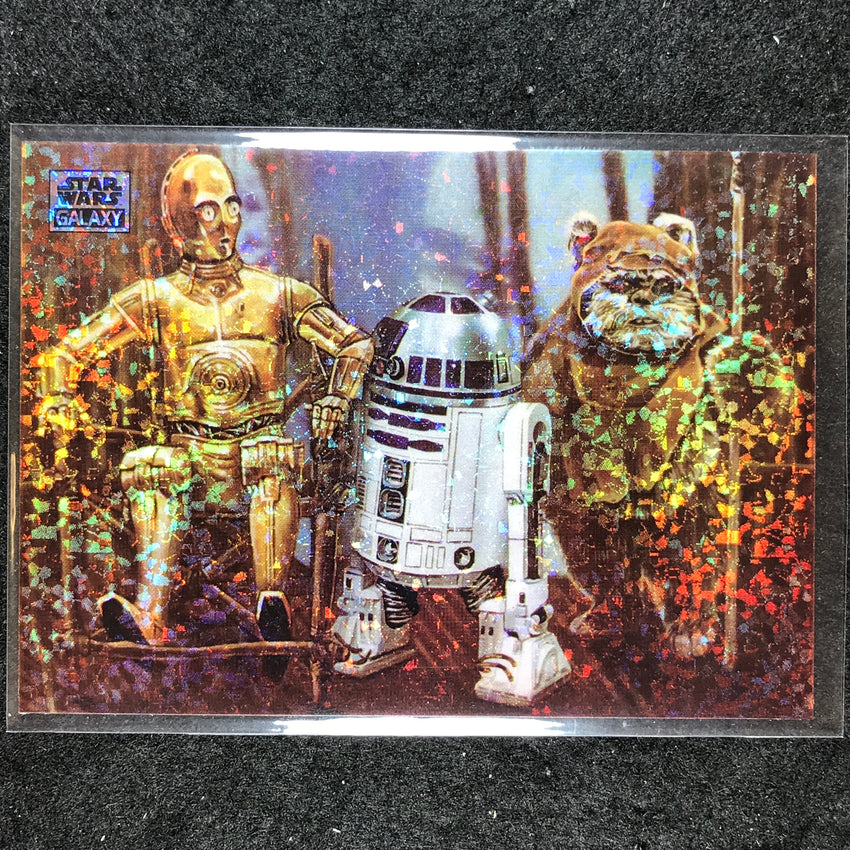 2024 Star Wars Chrome Galaxy FRIENDS FOREVER Base Mini Diamond Refractor #18
