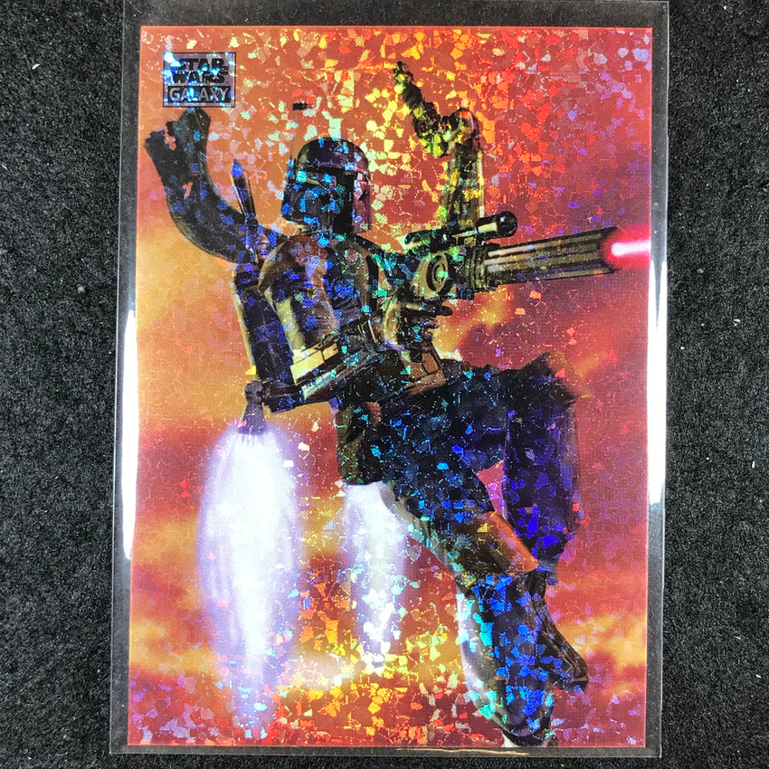 2024 Star Wars Chrome Galaxy BOBA FETT'S JETPACK Base Mini Diamond Refractor #24