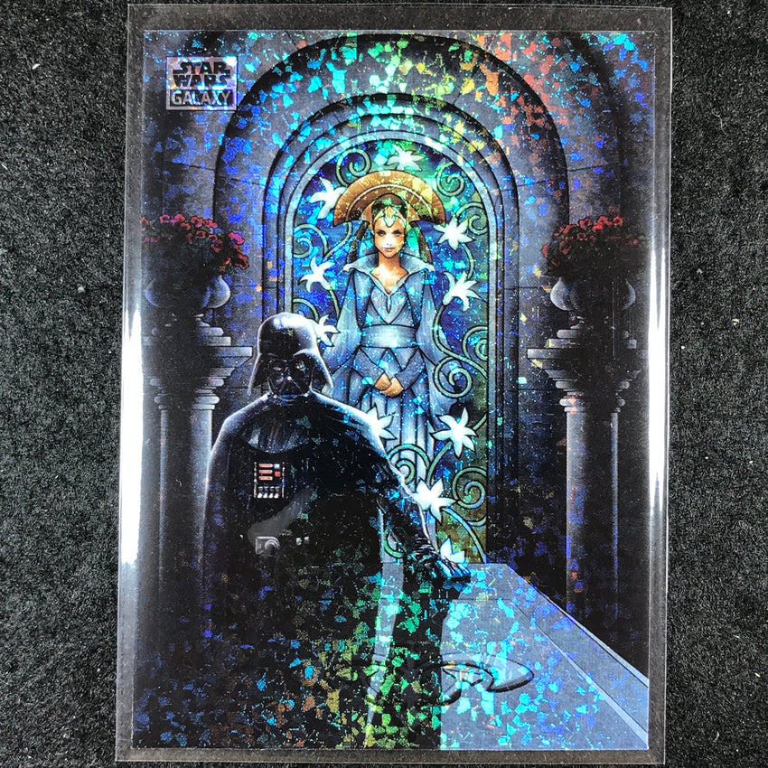 2024 Star Wars Chrome Galaxy MOURNING FOR PADMÉ Base Mini Diamond Refractor #31
