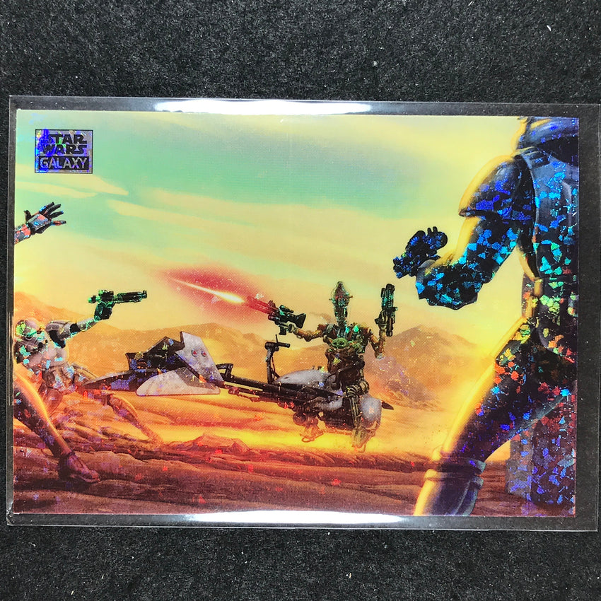 2024 Star Wars Chrome Galaxy IG-11'S INITIATIVE Base Mini Diamond Refractor #57
