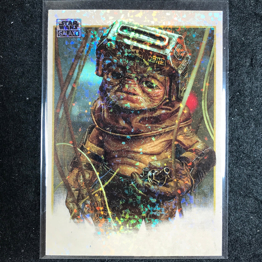 2024 Star Wars Chrome Galaxy LITTLE DROIDSMITH Base Mini Diamond Refractor #75