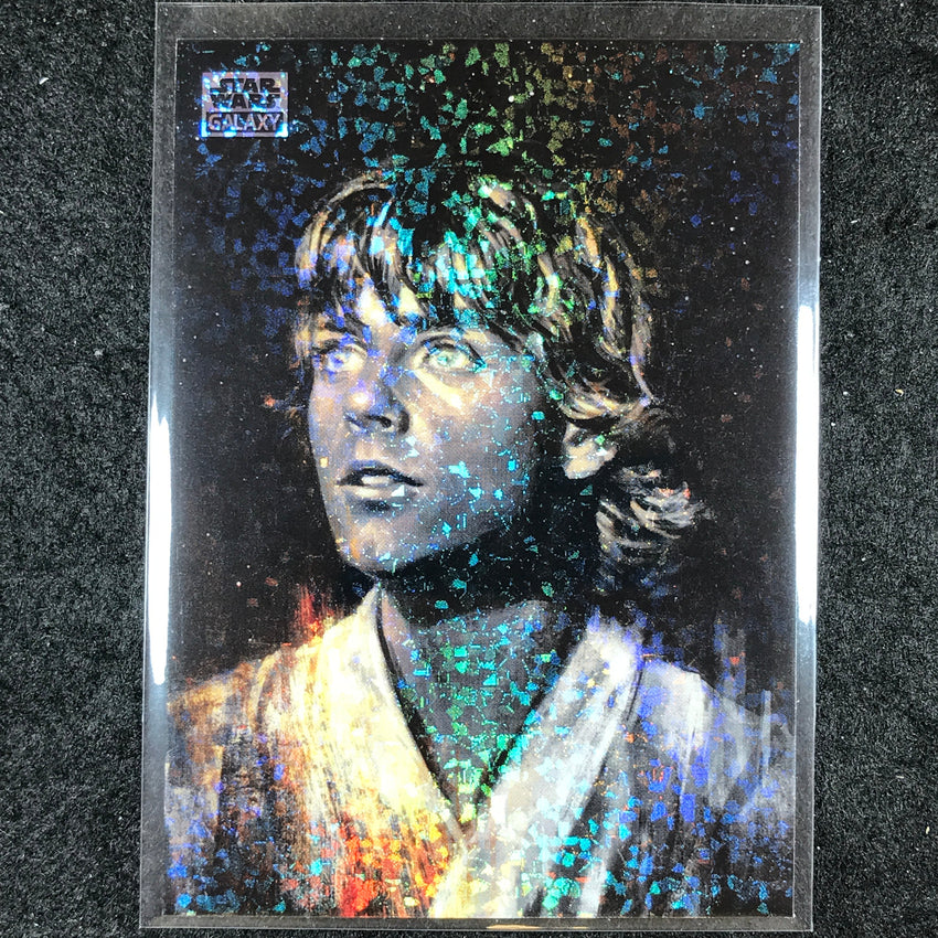 2024 Star Wars Chrome Galaxy LUKE SKYWALKER Base Mini Diamond Refractor #83