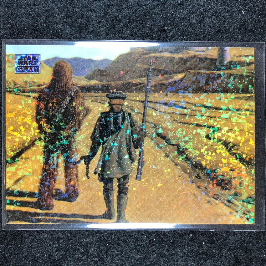 2024 Star Wars Chrome Galaxy HAN SOLO'S RESCUE Base Mini Diamond Refractor #87
