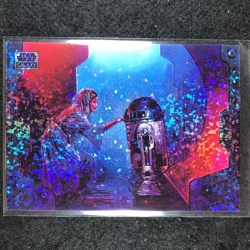 2024 Star Wars Chrome Galaxy YOU ARE OUR ONLY HOPE Mini Diamond Refractor #90