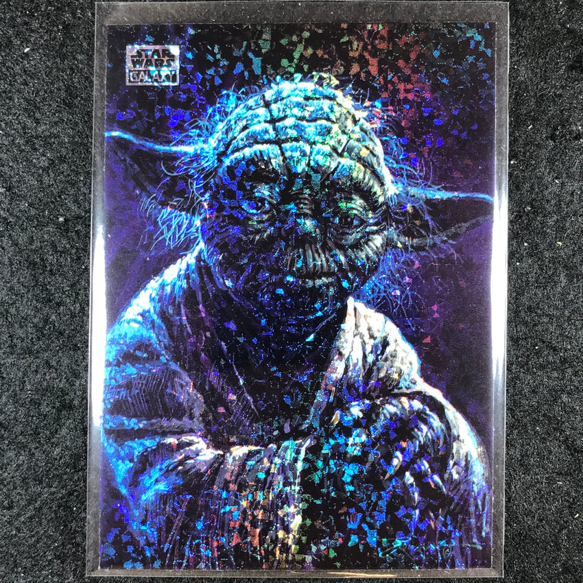 2024 Star Wars Chrome Galaxy YODA Base Mini Diamond Refractor #92