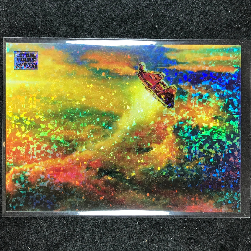 2024 Star Wars Chrome Galaxy FALCON RISING Base Mini Diamond Refractor #93