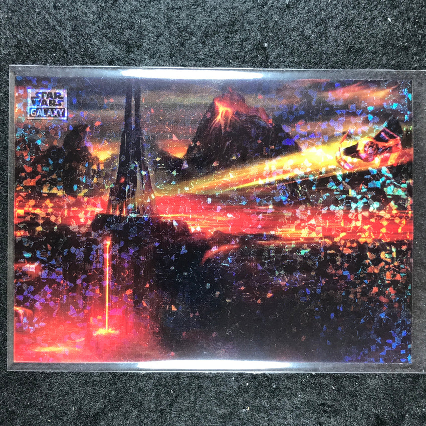2024 Star Wars Chrome Galaxy MUSTAFAR TAKEOFF Base Mini Diamond Refractor #94