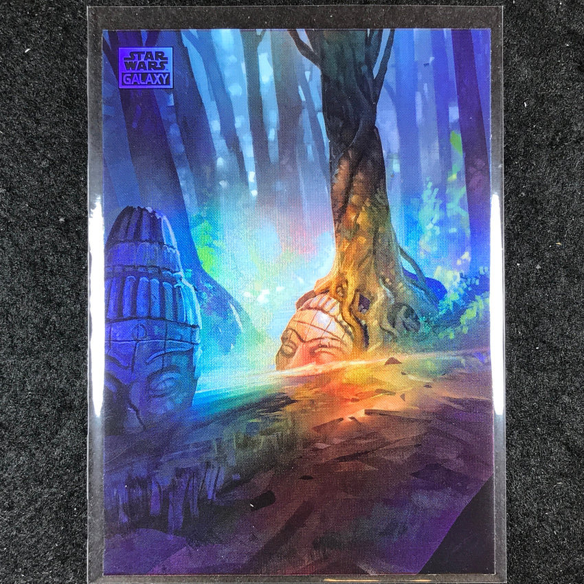 2024 Star Wars Chrome Galaxy GUNGAN SACRED PLACE Art of Naboo Base #AN-7
