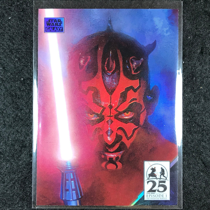 2024 Star Wars Chrome Galaxy THE PHANTOM MENACE #3 Art of Darth Maul Base #AM-1