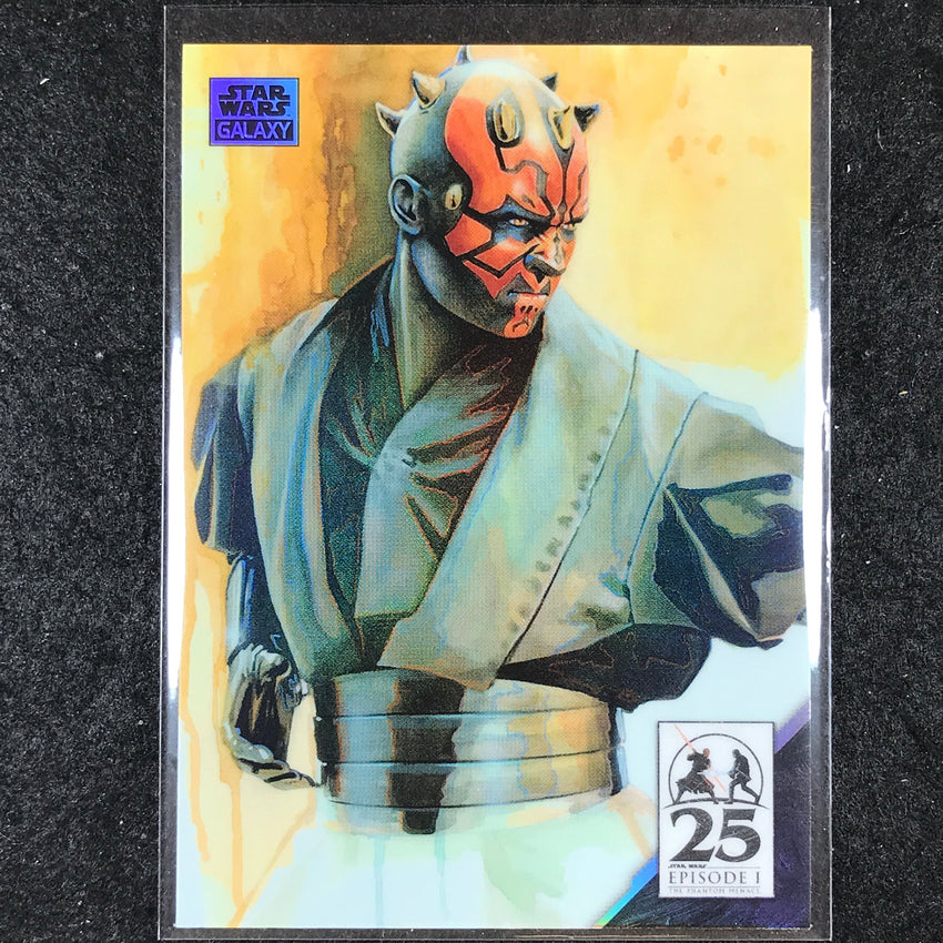 2024 Star Wars Chrome Galaxy JEDI SLAYER Art of Darth Maul Base #AM-3
