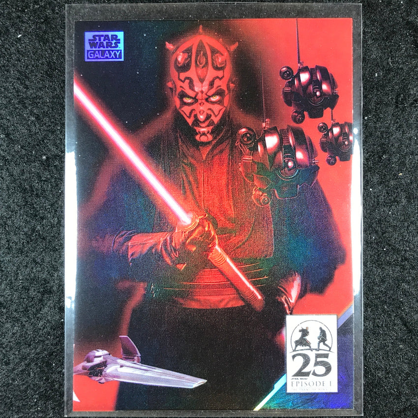 2024 Star Wars Chrome Galaxy DARTH MAUL'S ASSETS Art of Darth Maul Base #AM-4