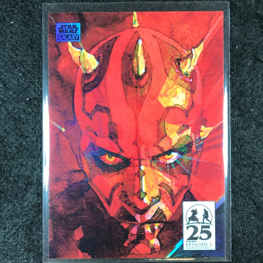 2024 Star Wars Chrome Galaxy DARTH MAUL GALAXY 7 Art of Darth Maul Base #AM-6