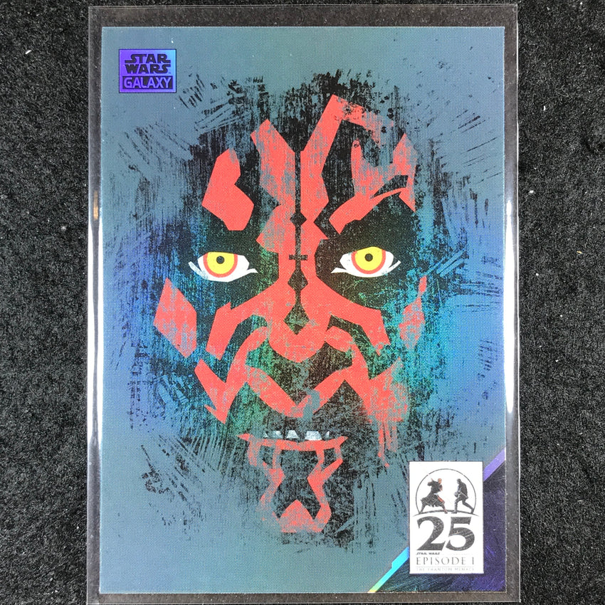 2024 Star Wars Chrome Galaxy BATTLE WORN Art of Darth Maul Base #AM-8