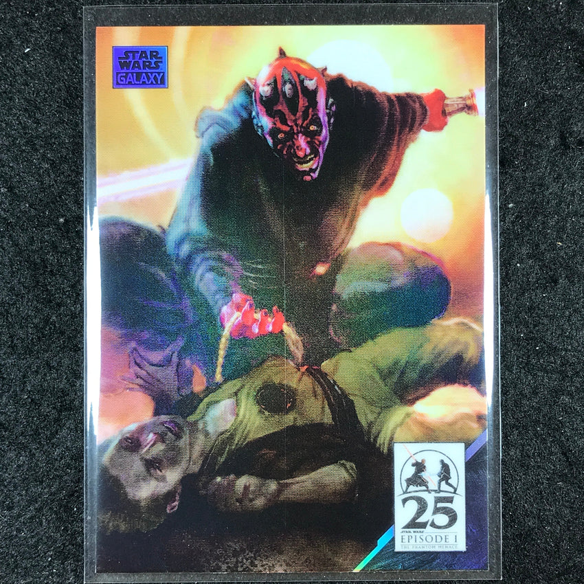 2024 Star Wars Chrome Galaxy DARTH MAUL Art of Darth Maul Base #AM-9