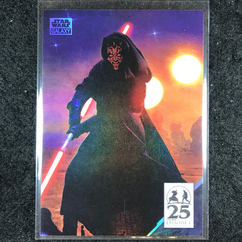 2024 Star Wars Chrome Galaxy SINISTER SHADOW Art of Darth Maul Base #AM-10