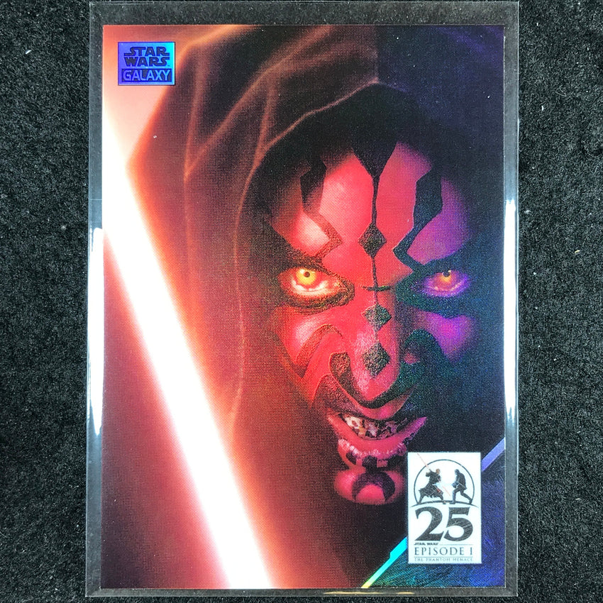 2024 Star Wars Chrome Galaxy CRIMSON BLADES Art of Darth Maul Base #AM-12