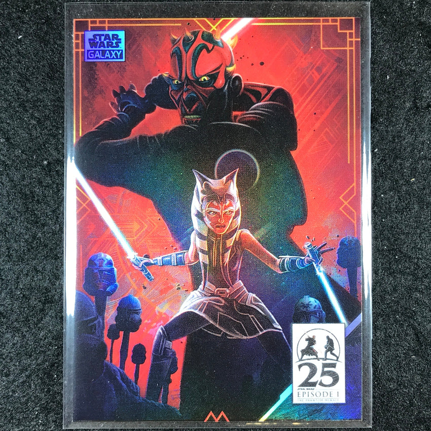 2024 Star Wars Chrome Galaxy THE DARK DUEL Art of Darth Maul Base #AM-13