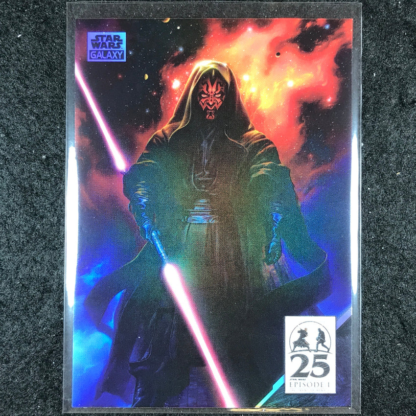 2024 Star Wars Chrome Galaxy DOUBLE BLADED Art of Darth Maul Base #AM-14