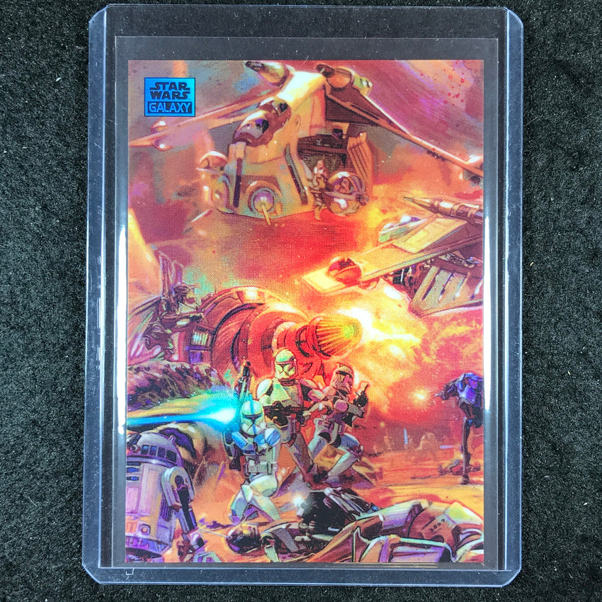 2024 Star Wars Chrome Galaxy IN THE HEAT OF BATTLE Base Aqua 106/199 #6