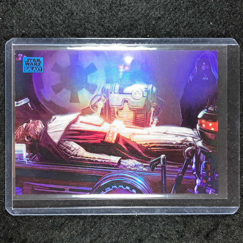 2024 Star Wars Chrome Galaxy BECOMING DARTH VADER Base Aqua 163/199 #8