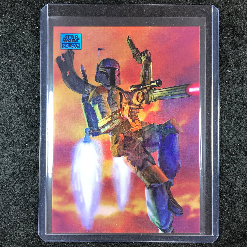 2024 Star Wars Chrome Galaxy BOBA FETT'S JETPACK Base Aqua 109/199 #24