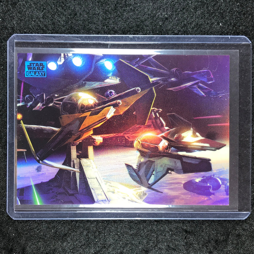 2024 Star Wars Chrome Galaxy WHERE THE FUN BEGINS Base Aqua 132/199 #42
