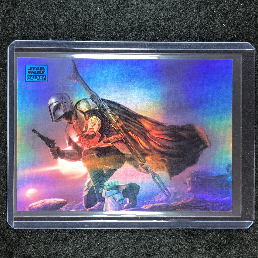 2024 Star Wars Chrome Galaxy A CLAN OF TWO Base Aqua 155/199 #81
