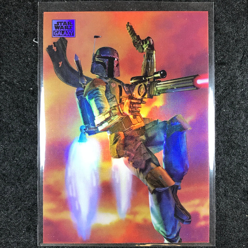 2024 Star Wars Chrome Galaxy BOBA FETT'S JETPACK Base Refractor #24