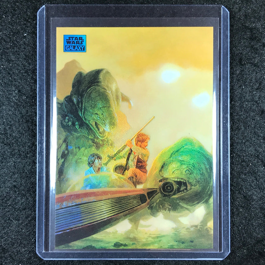 2024 Star Wars Chrome Galaxy TROUBLE ON TATOOINE Base Aqua 162/199 #96