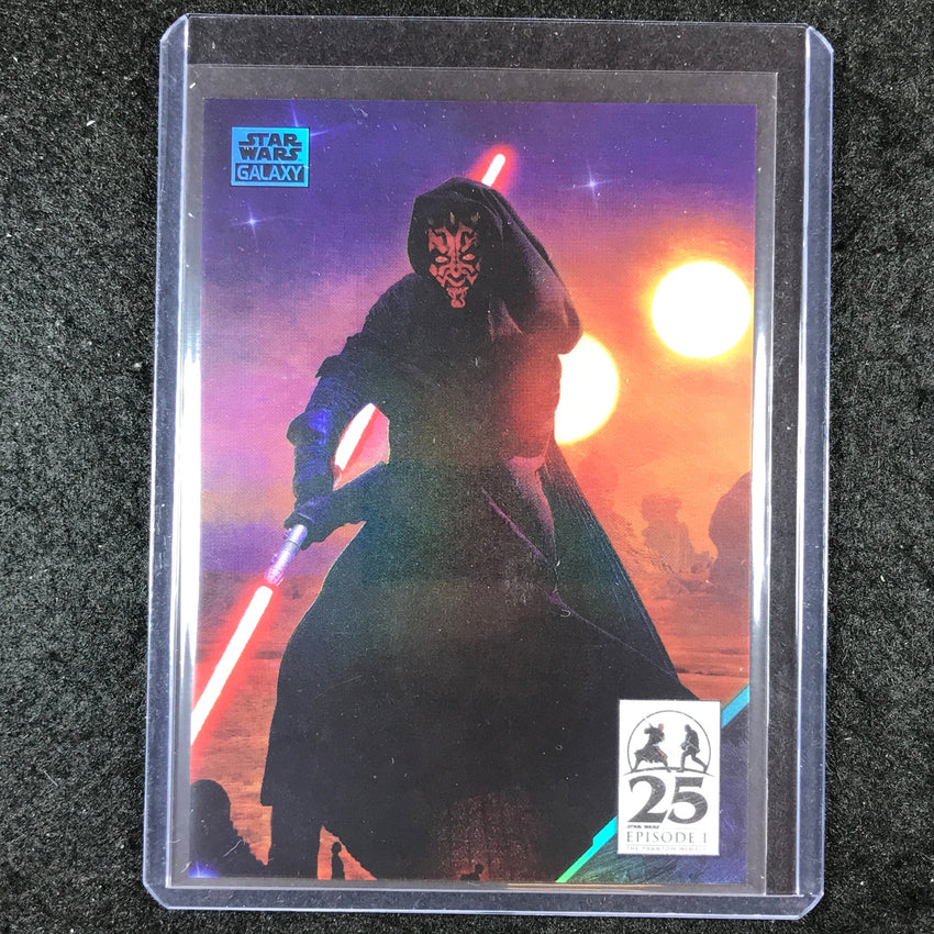 2024 Star Wars Chrome Galaxy SINISTER SHADOW Art of Darth Maul Aqua 197/199
