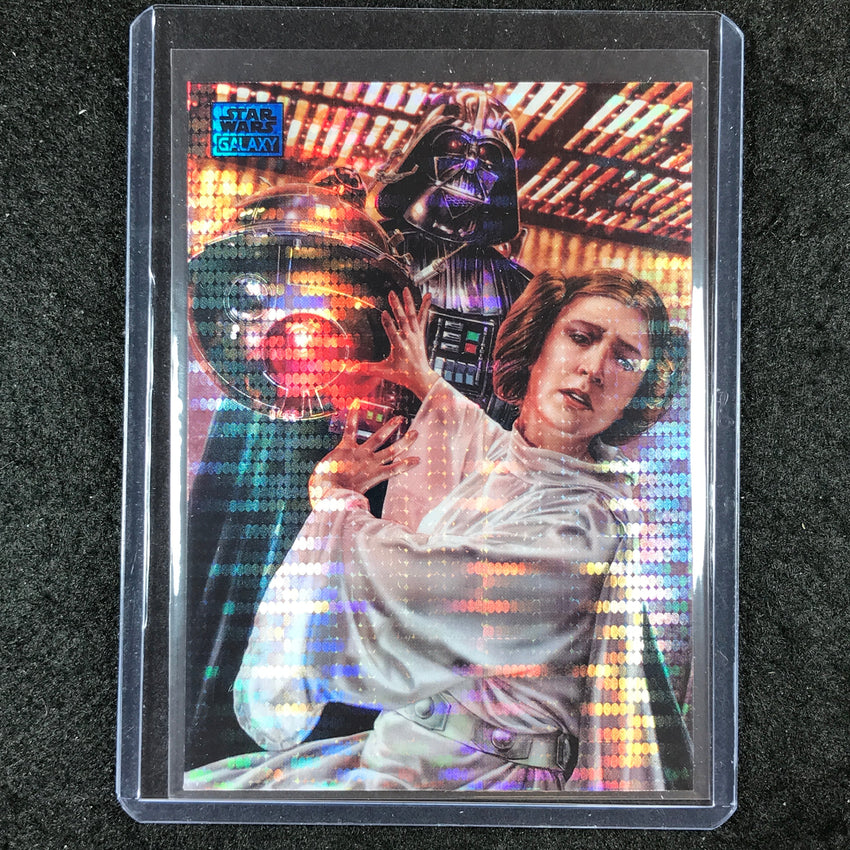 2024 Star Wars Chrome Galaxy DARTH VADER AND PRINCESS LEIA Aqua Sonar 125/199 #2