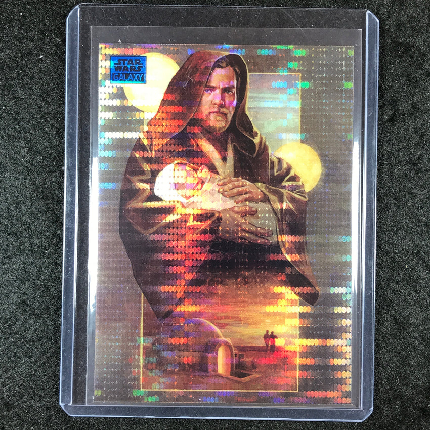 2024 Star Wars Chrome Galaxy I WILL WATCH OVER HIM Base Aqua Sonar 3/199 #77