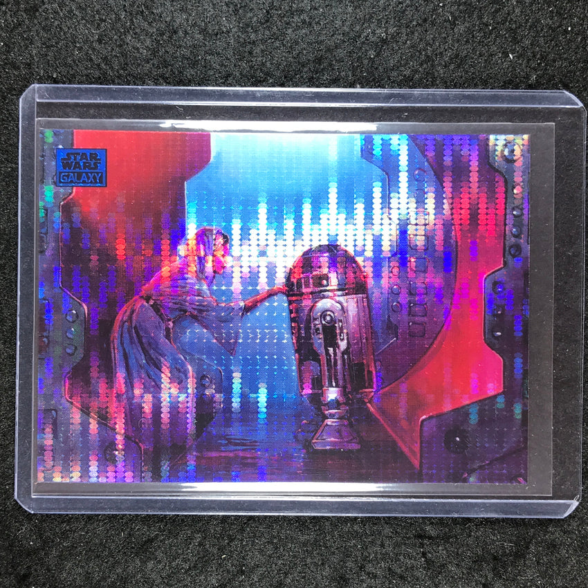 2024 Star Wars Chrome Galaxy YOU ARE OUR ONLY HOPE Base Aqua Sonar 184/199 #90