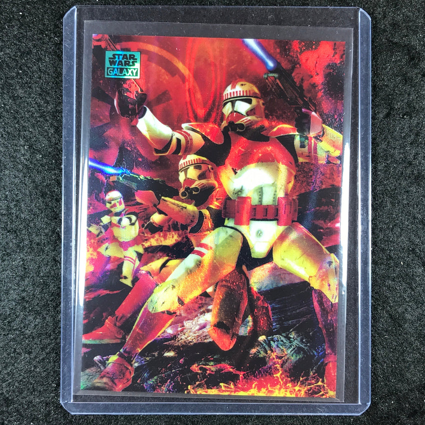 2024 Star Wars Chrome Galaxy IMPERIAL SHOCK TROOPERS Base Aqua Lava 108/175 #12