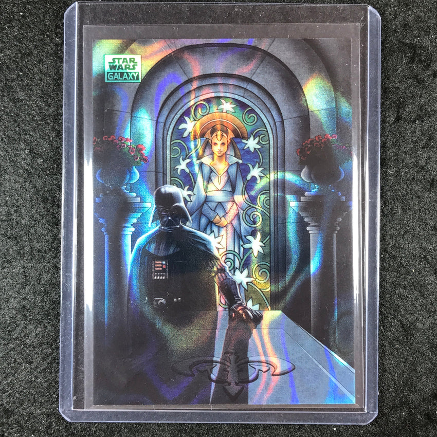2024 Star Wars Chrome Galaxy MOURNING FOR PADMÉ Base Aqua Lava 34/175 #31