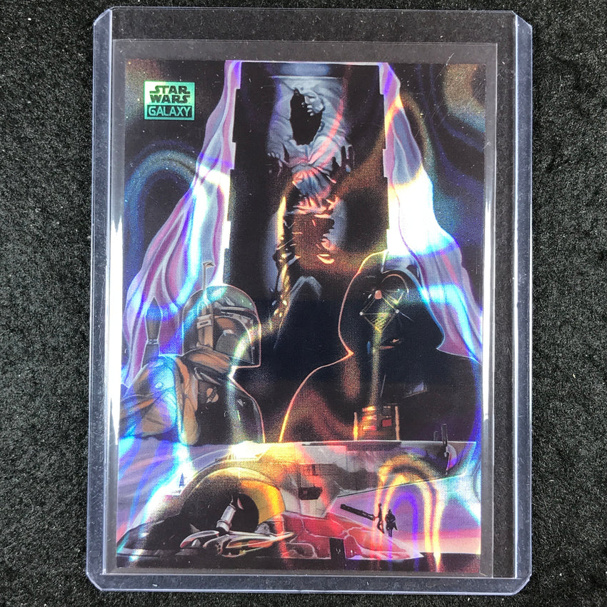 2024 Star Wars Chrome Galaxy BOBA FETT'S PRIZE Base Aqua Lava 11/175 #32
