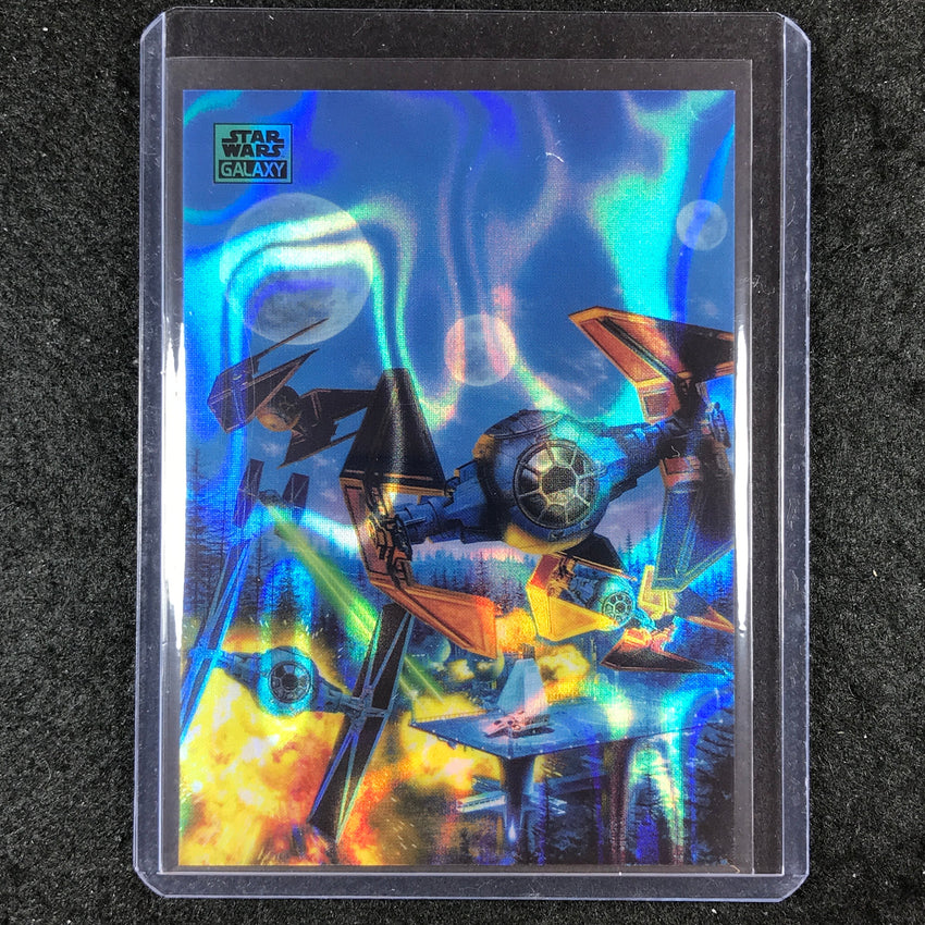 2024 Star Wars Chrome Galaxy IMPERIAL FLEET Base Aqua Lava 133/175 #86