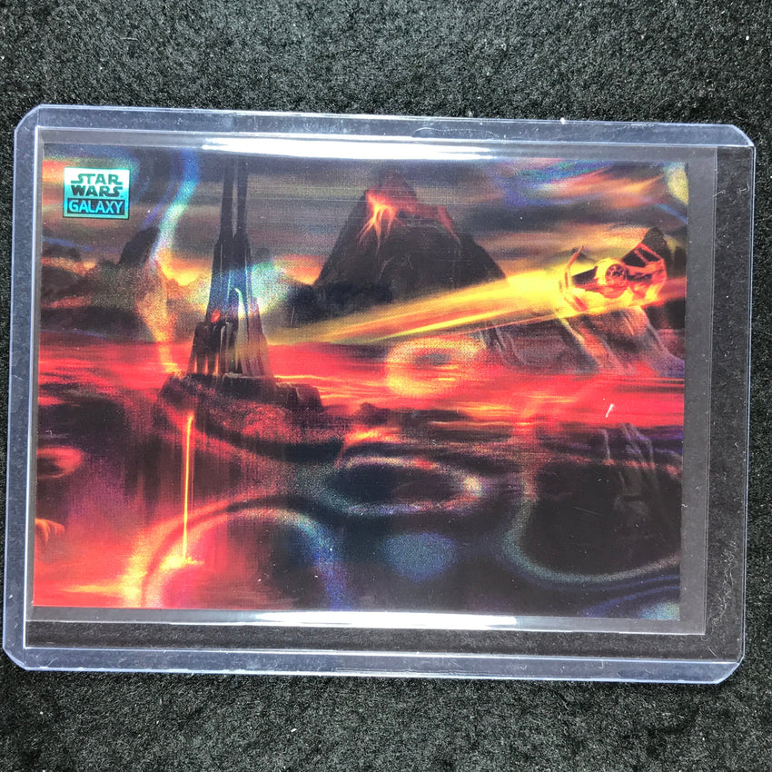 2024 Star Wars Chrome Galaxy MUSTAFAR TAKEOFF Base Aqua Lava 92/175 #94