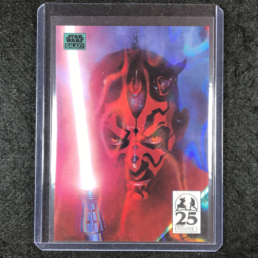 2024 Star Wars Chrome Galaxy PHANTOM MENACE #3 Darth Maul Aqua Lava 75/175