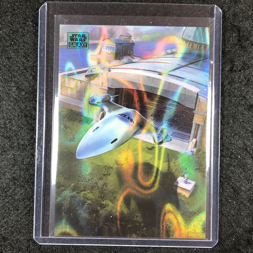 2024 Star Wars Chrome Galaxy NABOO ROYAL STARSHIP Art of Naboo Aqua Lava 55/175
