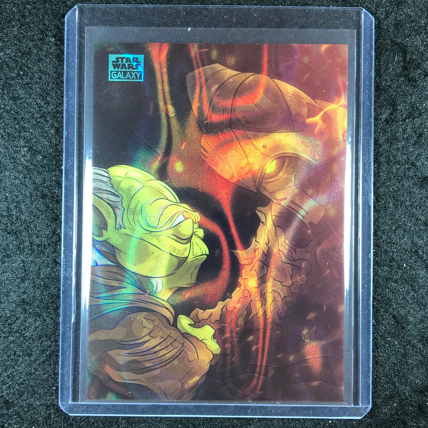 2024 Star Wars Chrome Galaxy YODA DARTH BANE Art of the Sith Aqua Lava 15/175