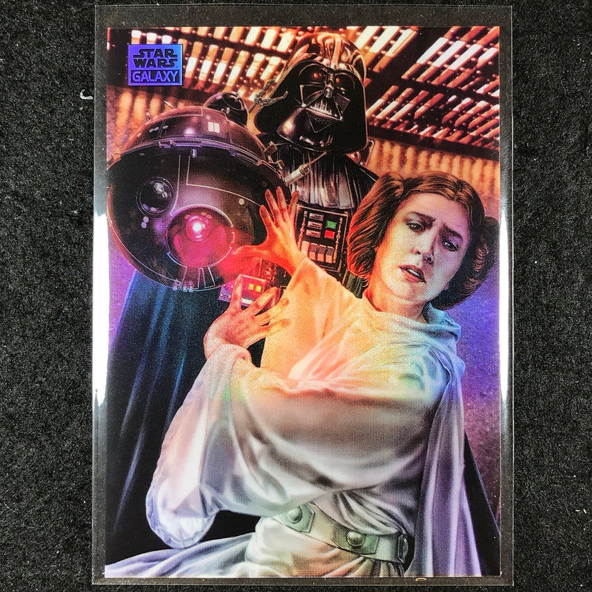 2024 Star Wars Chrome Galaxy DARTH VADER AND PRINCESS LEIA Base Refractor #2