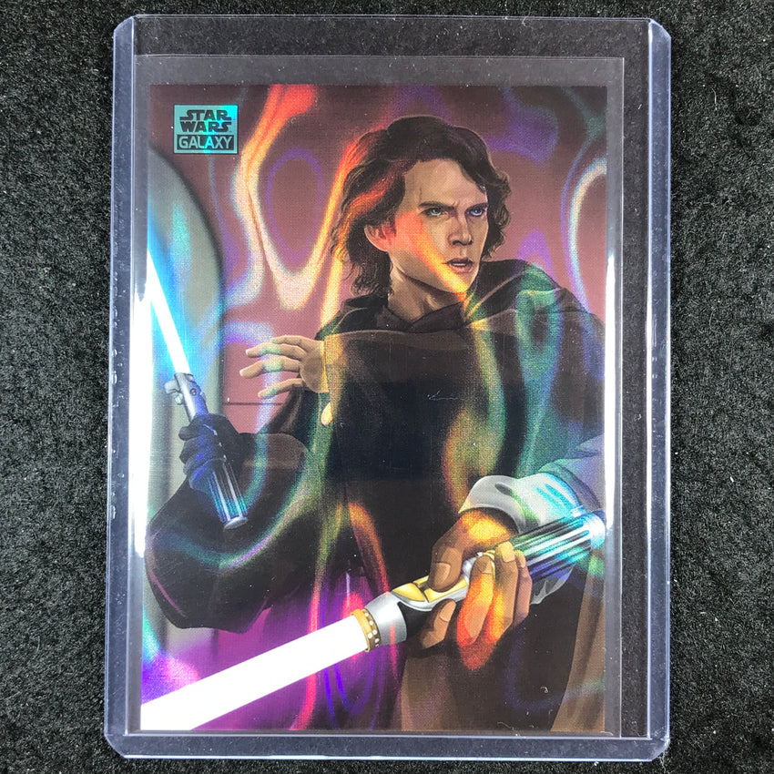 2024 Star Wars Chrome Galaxy ANAKIN STOPS WINDU Dark Side Aqua Lava 68/175