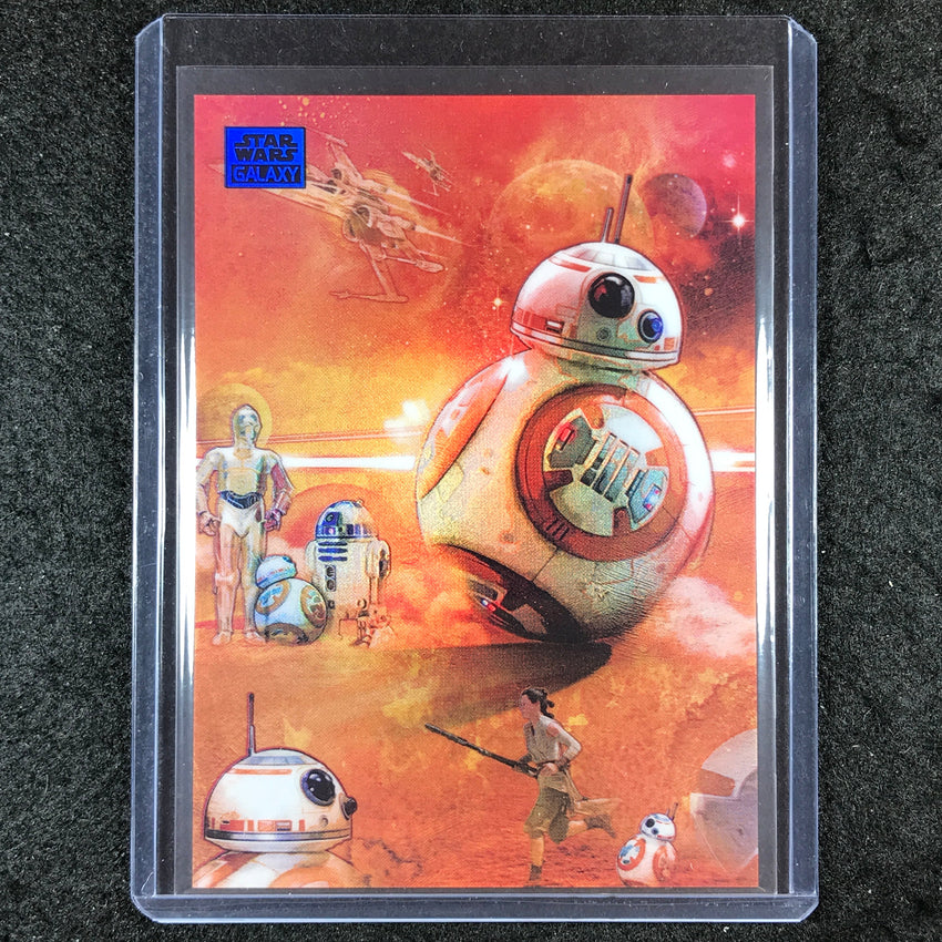 2024 Star Wars Chrome Galaxy ADVENTURES OF BB-8 Base Blue 24/150 #16