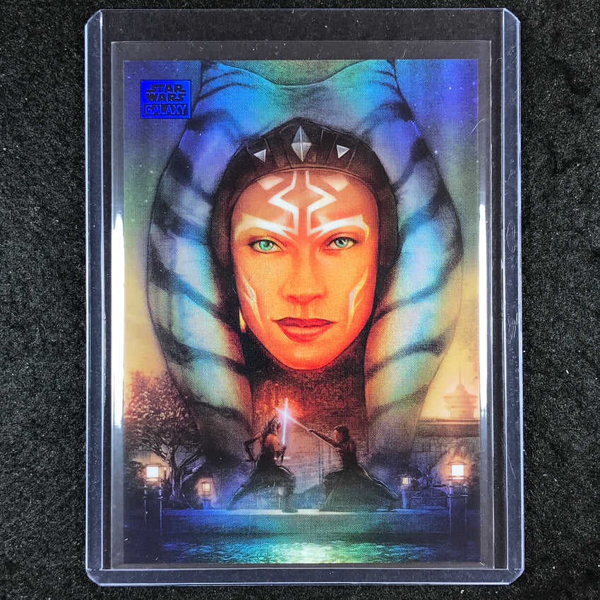 2024 Star Wars Chrome Galaxy THE LOST JEDI'S RETURN Base Blue 110/150 #49
